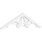 Ekena Millwork Pitch Riley Architectural Grade PVC Gable Pediment, 48"W x 12"H x 1"P (6/12) GPP048X012X100RIL - alternate 1